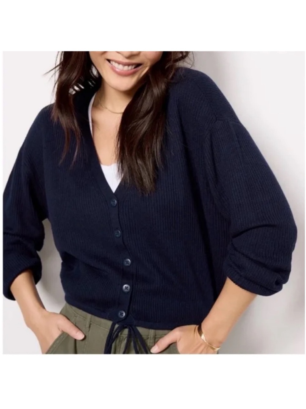 Evereve Splendid Bella cardigan navy NWT small s